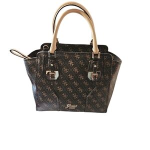 Guess tote, Vintage shoulder handbag Top Handles Logo Print